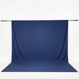 Blue seamless photography backdrop on support stand, studio background rollout#whtbkgd