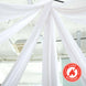 5ftx30ft White Polyester Ceiling Drapes Backdrop Curtain Panels Wedding Arch Fire Retardant