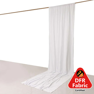 Sophisticated and Wrinkle-Free White Scuba Polyester Backdrop