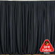 2 Pack Black Scuba Polyester Curtain Panel Durable Flame Resistant Backdrops Wrinkle Free#whtbkgd