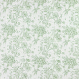 French Toile Polyester Backdrop Curtain – Dusty Sage Green Floral 5ft x 10ft Rod Pocket#whtbkgd