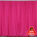 2 Pack Fuchsia Scuba Polyester Curtain Panel Durable Flame Resistant Backdrops Wrinkle Free#whtbkgd