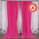 2 Pack Fuchsia Scuba Polyester Curtain Panel Durable Flame Resistant Backdrops Wrinkle Free