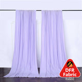 Lavender Lilac Scuba Polyester Curtain Panel Durable Flame Resistant Backdrops 