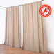 2 Pack Nude Durable Flame Resistant Scuba Polyester Curtain Panel Backdrops