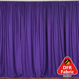 Create Unforgettable Memories with Our Purple Scuba Polyester Curtain Panel