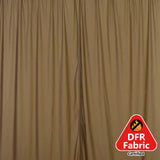 2 Pack Taupe Durable Flame Resistant Scuba Polyester Curtain Panel Backdrops Wrinkle Free#whtbkgd