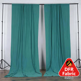 2 Pack Turquoise Durable Flame Resistant Scuba Polyester Curtain Panel Backdrops