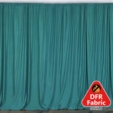 2 Pack Turquoise Durable Flame Resistant Scuba Polyester Curtain Panel Backdrops#whtbkgd