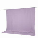 Lavender photography backdrop curtain on support rod