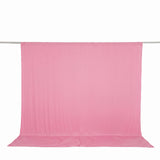 Pink backdrop curtain on a hanging rod for photography studio use#whtbkgd
