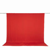 Red fabric backdrop on a metal stand against a white background#whtbkgd