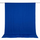 Blue fabric backdrop hanging on a studio support stand#whtbkgd