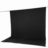 Black photography backdrop with floor sweep on support rod#whtbkgd