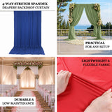 Durable and low-maintenance spandex backdrop curtain for repeated indoor and outdoor event use