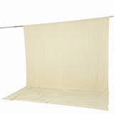 Cream backdrop curtain with floor sweep for photography studio background#whtbkgd