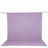 Lavender fabric backdrop on seamless support stand