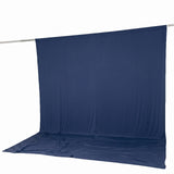 Navy blue photography backdrop with floor sweep and support rod#whtbkgd