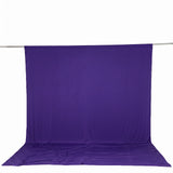 Purple photography backdrop curtain with floor spread on support rod