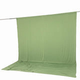 Light green fabric photography backdrop with floor sweep on support rod#whtbkgd