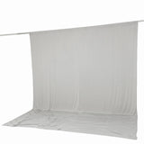 Light gray fabric backdrop on support rod, seamless studio background#whtbkgd