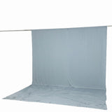 Light blue photo backdrop curtain on support rod, seamless studio background#whtbkgd