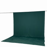 Green photography backdrop curtain with floor sweep on hanging rod#whtbkgd