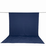 Navy blue seamless photography backdrop with floor sweep