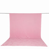 Pink fabric backdrop and floor photo studio background on support rod