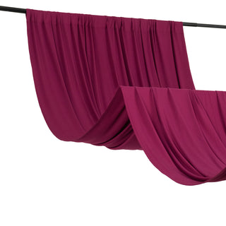<strong>Stretchable Burgundy Backdrop Curtain</strong>