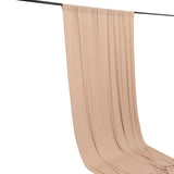 Nude 4-Way Stretch Spandex Photography Backdrop Curtain with Rod Pockets, Drapery Panel