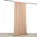 Nude 4-Way Stretch Spandex Photography Backdrop Curtain with Rod Pockets, Drapery Panel