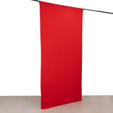 Red 4-Way Stretch Spandex Photography Backdrop Curtain with Rod Pockets, Drapery Panel