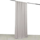 Silver 4-Way Stretch Spandex Photography Backdrop Curtain with Rod Pockets, Drapery Panel