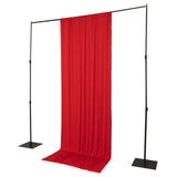 Red 4-Way Stretch Spandex Photography Backdrop Curtain with Rod Pockets, Drapery Panel