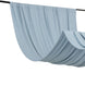 Dusty Blue 4-Way Stretch Spandex Photography Backdrop Curtain with Rod Pockets, Drapery