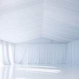 White Stretch Spandex Tent Ceiling Drape – 25ft x 36ft 180GSM Wrinkle-Free Fabric