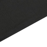 Close-up of soft black fabric with smooth texture.