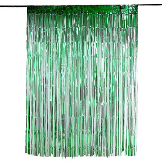 Transform Your Event with the Metallic Tinsel Backdrop
