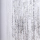 Metallic Silver Wavy Foil Fringe Party Backdrop, Curly Tinsel Streamer Photo Booth Curtain