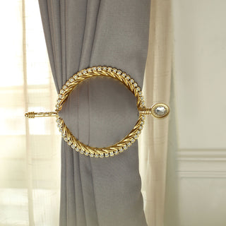 Complete Your Décor with Round Backdrop Drapery Brooch Holdbacks