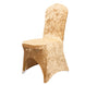 Champagne Crushed Velvet Spandex Stretch Wedding Chair Cover With Foot Pockets - 190 GSM#whtbkgd