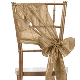 7x106 inches Champagne Pintuck Chair Sash