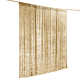 8ft Champagne Premium Velvet Backdrop Stand Curtain Panel, Drape