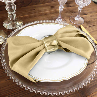 Champagne Seamless Cloth Dinner Napkins - Perfect for Every Occasion