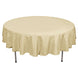 90Inch Champagne Polyester Round Tablecloth