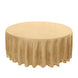 108" Champagne Premium Sequin Round Tablecloth