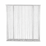 Crystal curtain panel with hanging beads for decoration. #whtbkgd