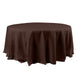 120 inch Chocolate Polyester Round Tablecloth |