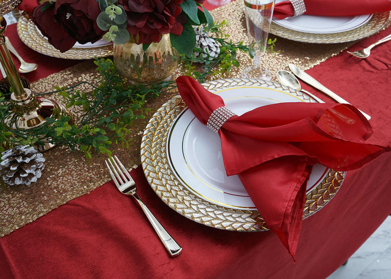 Christmas dining table decor